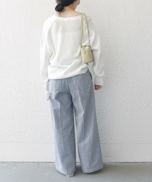 SHIPS / シップス カーディガン・ボレロ | SHIPS any:〈手洗い可能〉バルキー シアー Vネック ニット カーディガン | 詳細2