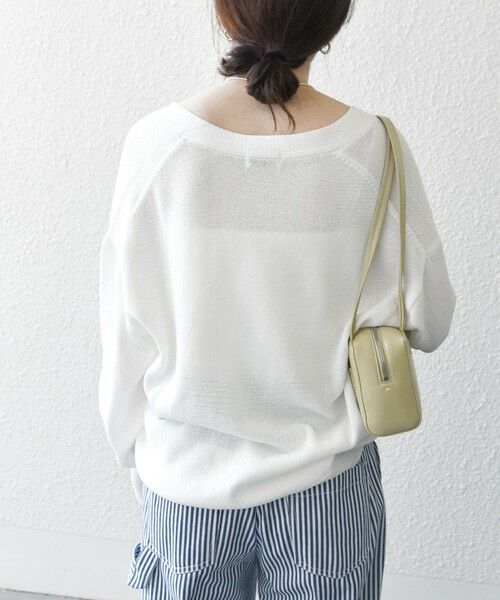 SHIPS / シップス カーディガン・ボレロ | SHIPS any:〈手洗い可能〉バルキー シアー Vネック ニット カーディガン | 詳細8