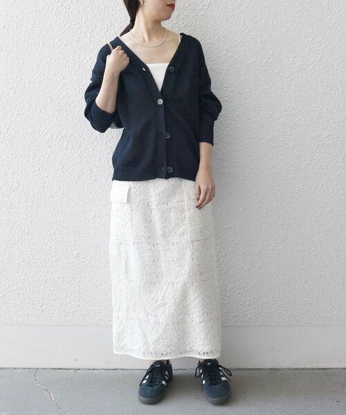 SHIPS / シップス カーディガン・ボレロ | SHIPS any:〈手洗い可能〉バルキー シアー Vネック ニット カーディガン | 詳細24