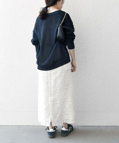 SHIPS / シップス カーディガン・ボレロ | SHIPS any:〈手洗い可能〉バルキー シアー Vネック ニット カーディガン | 詳細25