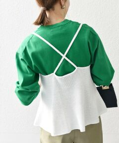 SHIPS / シップス キャミソール・チューブトップ | SHIPS any:〈手洗い可能〉バルキー シアー フレア ニット キャミソール