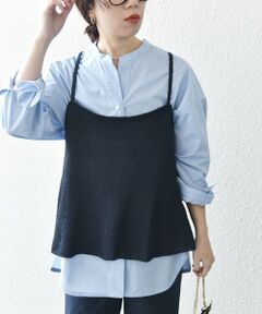 SHIPS / シップス キャミソール・チューブトップ | SHIPS any:〈手洗い可能〉バルキー シアー フレア ニット キャミソール