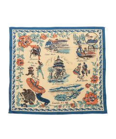 SHIPS / シップス バンダナ・スカーフ | BINDU: マップ スカーフ 25SS