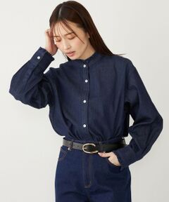 SHIPS / シップス シャツ・ブラウス | SHIPS Colors:〈洗濯機可能〉フリルネック デニム シャツ