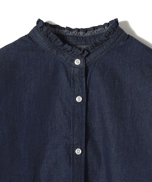 SHIPS / シップス シャツ・ブラウス | SHIPS Colors:〈洗濯機可能〉フリルネック デニム シャツ | 詳細3
