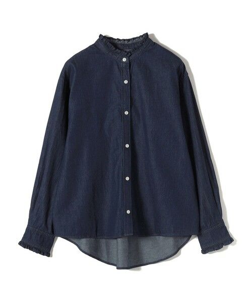 SHIPS / シップス シャツ・ブラウス | SHIPS Colors:〈洗濯機可能〉フリルネック デニム シャツ | 詳細12
