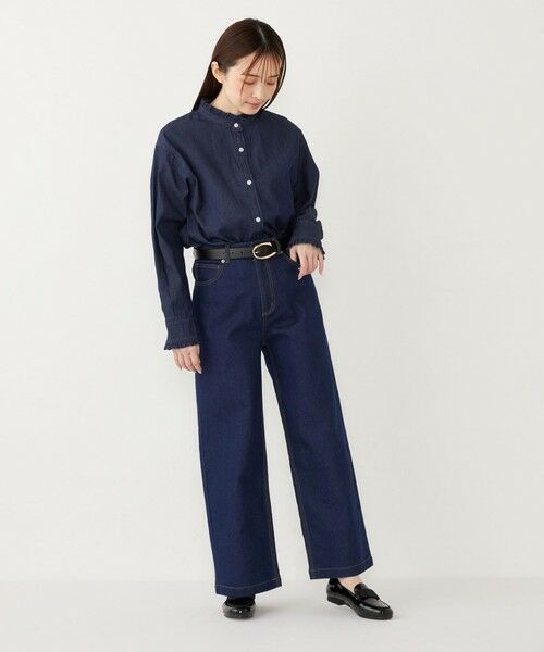 SHIPS / シップス シャツ・ブラウス | SHIPS Colors:〈洗濯機可能〉フリルネック デニム シャツ | 詳細17