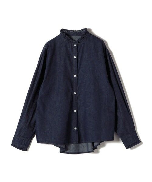 SHIPS / シップス シャツ・ブラウス | SHIPS Colors:〈洗濯機可能〉フリルネック デニム シャツ | 詳細22