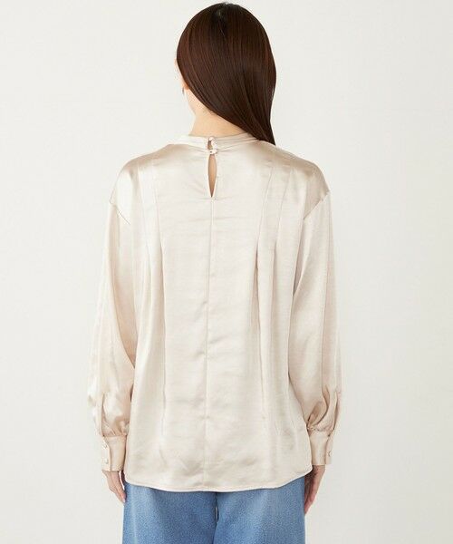 SHIPS / シップス シャツ・ブラウス | SHIPS Colors:〈手洗い可能〉サテン ハイネック タック ブラウス | 詳細10