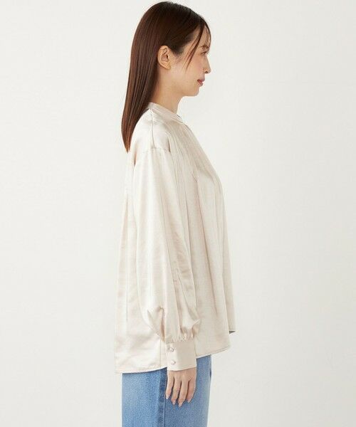 SHIPS / シップス シャツ・ブラウス | SHIPS Colors:〈手洗い可能〉サテン ハイネック タック ブラウス | 詳細11