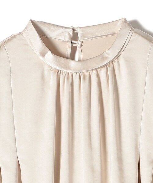 SHIPS / シップス シャツ・ブラウス | SHIPS Colors:〈手洗い可能〉サテン ハイネック タック ブラウス | 詳細3