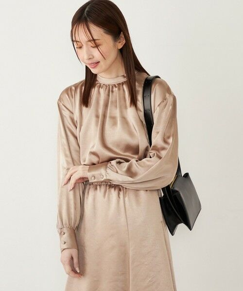 SHIPS / シップス シャツ・ブラウス | SHIPS Colors:〈手洗い可能〉サテン ハイネック タック ブラウス | 詳細20