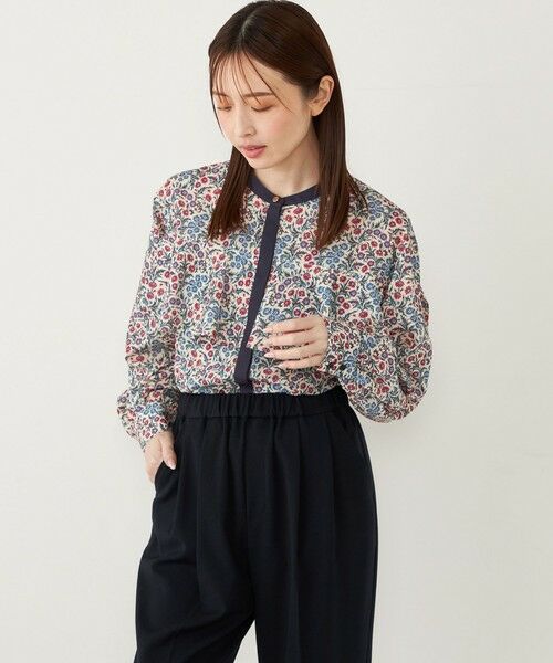 SHIPS / シップス シャツ・ブラウス | SHIPS Colors:〈手洗い可能〉MULHOUSE フラワープリント ラッフルブラウス | 詳細6