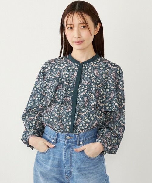 SHIPS / シップス シャツ・ブラウス | SHIPS Colors:〈手洗い可能〉MULHOUSE フラワープリント ラッフルブラウス | 詳細24