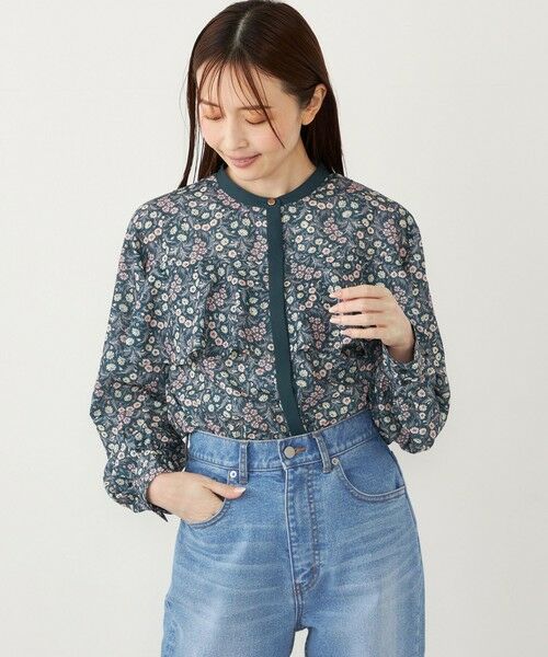 SHIPS / シップス シャツ・ブラウス | SHIPS Colors:〈手洗い可能〉MULHOUSE フラワープリント ラッフルブラウス | 詳細25