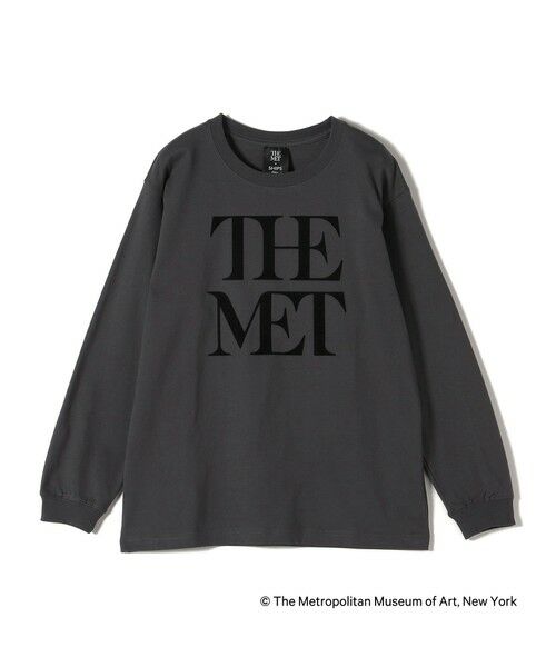 SHIPS for women/シップスウィメン SHIPS Colors: THE MET コラボ フロッキー ロゴT 2 ダークグレー ONE SIZE SHIPS for women/シップスウィメン SHIPS Colors: THE MET コラボ フロッキー ロゴT 2 ダークグレー ONE SIZE