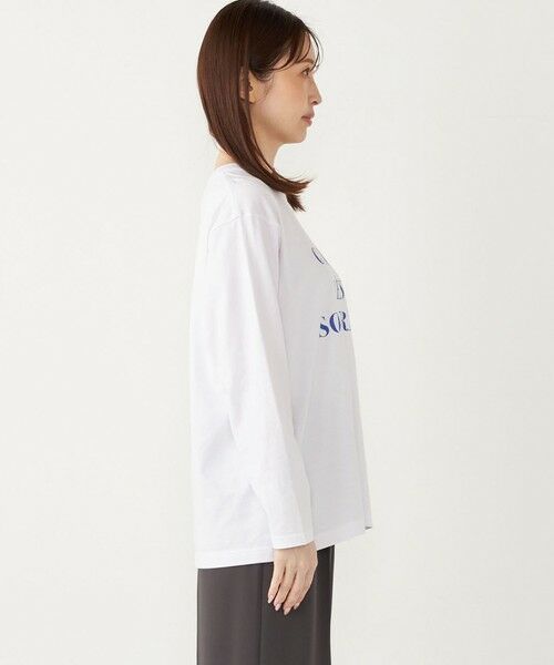 SHIPS / シップス カットソー（半袖以外） | SHIPS Colors:ロゴ プリント TEE (ロンT) | 詳細12