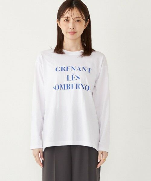 SHIPS / シップス カットソー（半袖以外） | SHIPS Colors:ロゴ プリント TEE (ロンT) | 詳細9