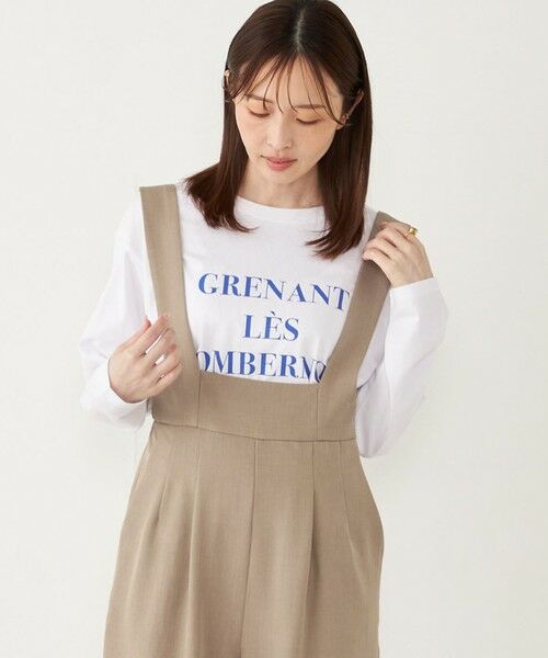 SHIPS / シップス カットソー（半袖以外） | SHIPS Colors:ロゴ プリント TEE (ロンT)（ブルー）