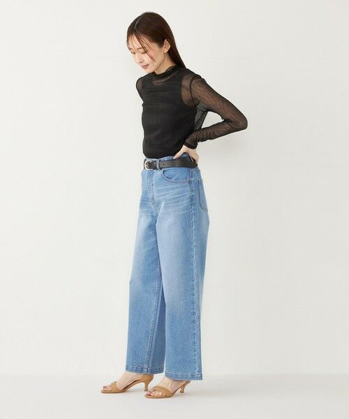 SHIPS / シップス カットソー（半袖以外） | SHIPS Colors:〈手洗い可能〉シアー クレープ ハイネック インナー | 詳細7