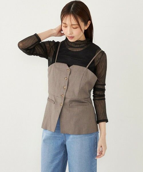 SHIPS / シップス カットソー（半袖以外） | SHIPS Colors:〈手洗い可能〉シアー クレープ ハイネック インナー | 詳細14