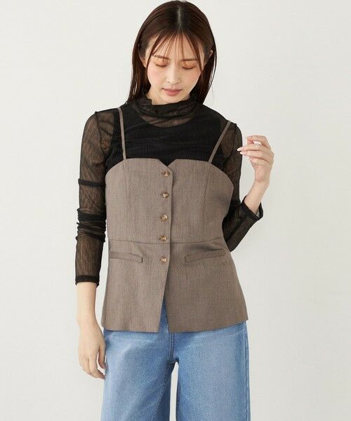 SHIPS / シップス カットソー（半袖以外） | SHIPS Colors:〈手洗い可能〉シアー クレープ ハイネック インナー | 詳細15