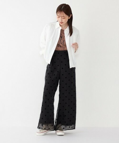 SHIPS / シップス その他パンツ | SHIPS Colors:オーガンジー ドット パンツ | 詳細3