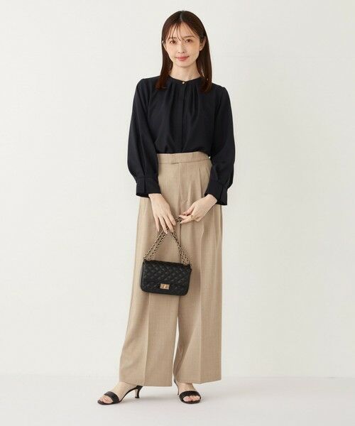 SHIPS / シップス その他パンツ | SHIPS Colors:〈手洗い可能〉 メランジ タック ワイドパンツ | 詳細16