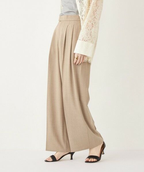 SHIPS / シップス その他パンツ | SHIPS Colors:〈手洗い可能〉 メランジ タック ワイドパンツ | 詳細18