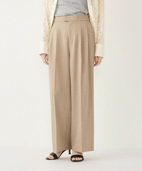 SHIPS / シップス その他パンツ | SHIPS Colors:〈手洗い可能〉 メランジ タック ワイドパンツ | 詳細19