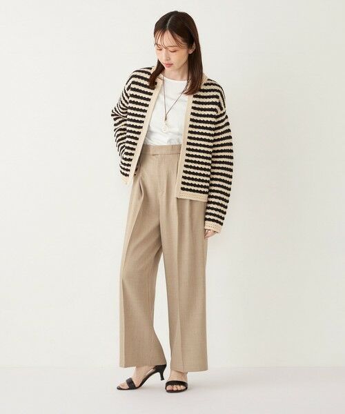 SHIPS / シップス その他パンツ | SHIPS Colors:〈手洗い可能〉 メランジ タック ワイドパンツ | 詳細25