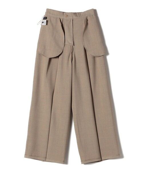 SHIPS / シップス その他パンツ | SHIPS Colors:〈手洗い可能〉 メランジ タック ワイドパンツ | 詳細3