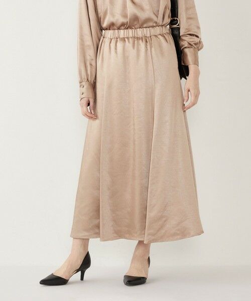 SHIPS / シップス ロング・マキシ丈スカート | SHIPS Colors:〈手洗い可能〉サテン マーメイド スカート | 詳細14