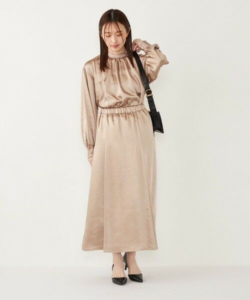 SHIPS / シップス ロング・マキシ丈スカート | SHIPS Colors:〈手洗い可能〉サテン マーメイド スカート | 詳細15