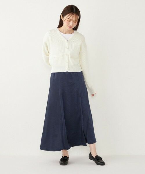 SHIPS / シップス ロング・マキシ丈スカート | SHIPS Colors:〈手洗い可能〉サテン マーメイド スカート | 詳細23