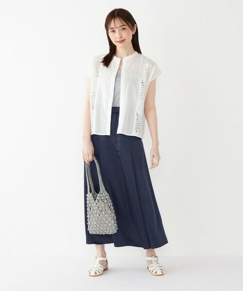 SHIPS / シップス ロング・マキシ丈スカート | SHIPS Colors:〈手洗い可能〉サテン マーメイド スカート | 詳細24