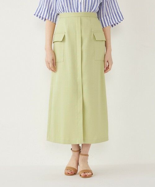 SHIPS / シップス ミニ・ひざ丈スカート | SHIPS Colors:〈手洗い可能〉ブッチャー ポケット スカート | 詳細17