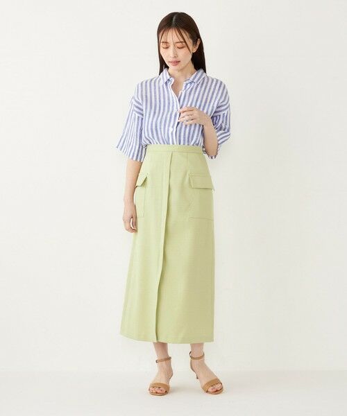 SHIPS / シップス ミニ・ひざ丈スカート | SHIPS Colors:〈手洗い可能〉ブッチャー ポケット スカート | 詳細20