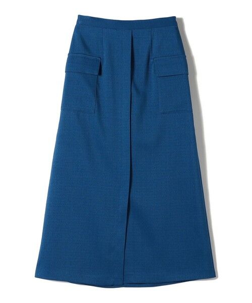 SHIPS for women/シップスウィメン SHIPS Colors:〈手洗い可能〉ブッチャー ポケット スカート ブルー MEDIUM SHIPS for women/シップスウィメン SHIPS Colors:〈手洗い可能〉ブッチャー ポケット スカート ブルー MEDIUM