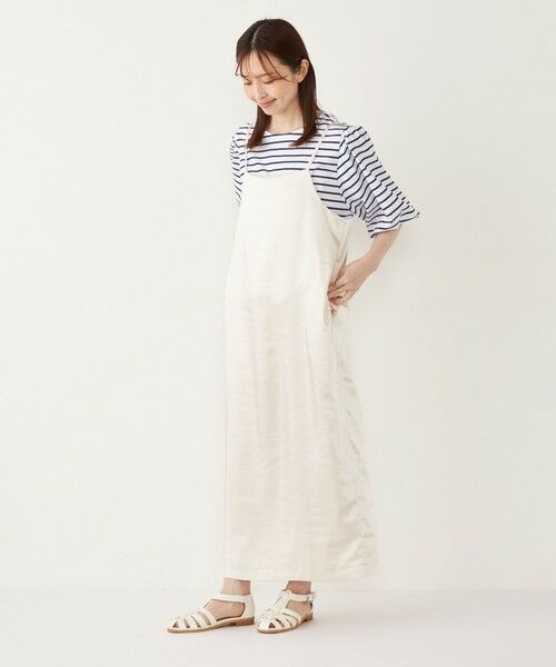 SHIPS / シップス ロング・マキシ丈ワンピース | SHIPS Colors:〈手洗い可能〉サテン バックリボン キャミワンピース | 詳細3
