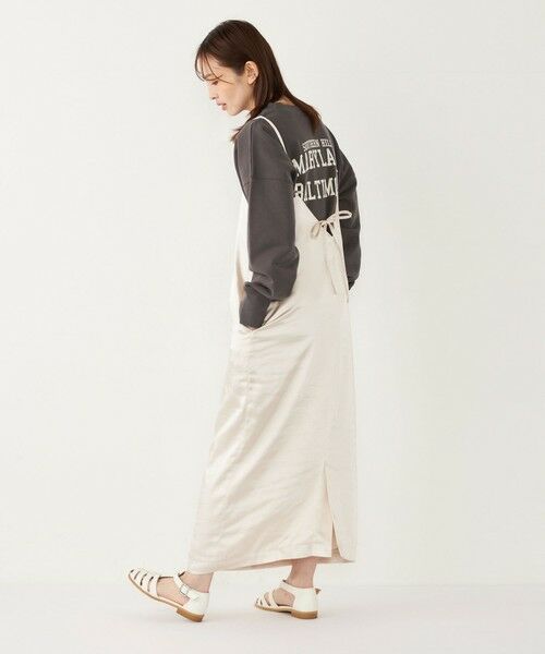 SHIPS for women/シップスウィメン SHIPS Colors:〈手洗い可能〉サテン バックリボン キャミワンピース ベージュ ONE SIZE SHIPS for women/シップスウィメン SHIPS Colors:〈手洗い可能〉サテン バックリボン キャミワンピース ベージュ ONE SIZE