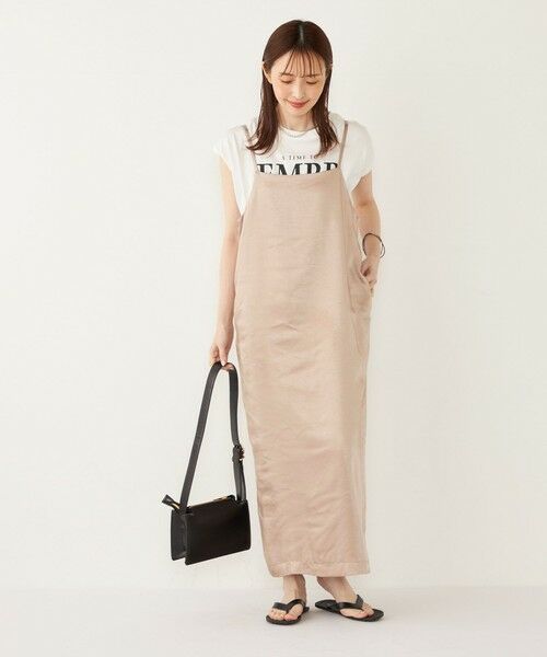 SHIPS / シップス ロング・マキシ丈ワンピース | SHIPS Colors:〈手洗い可能〉サテン バックリボン キャミワンピース | 詳細11