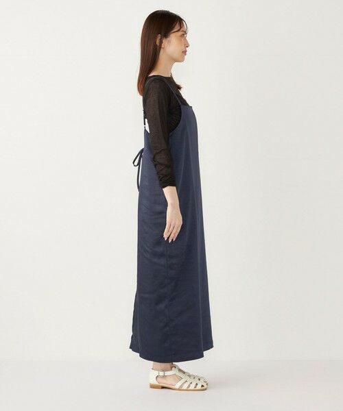 SHIPS / シップス ロング・マキシ丈ワンピース | SHIPS Colors:〈手洗い可能〉サテン バックリボン キャミワンピース | 詳細28