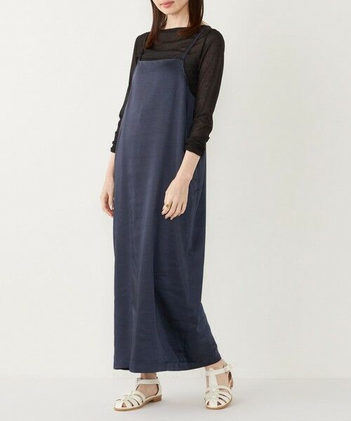 SHIPS for women/シップスウィメン SHIPS Colors:〈手洗い可能〉サテン バックリボン キャミワンピース ネイビー ONE SIZE SHIPS for women/シップスウィメン SHIPS Colors:〈手洗い可能〉サテン バックリボン キャミワンピース ネイビー ONE SIZE