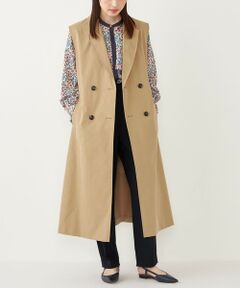 SHIPS / シップス ロング・マキシ丈ワンピース | SHIPS Colors:〈手洗い可能〉トレンチ 2WAY ジレ ワンピース