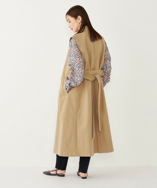 SHIPS / シップス ロング・マキシ丈ワンピース | SHIPS Colors:〈手洗い可能〉トレンチ 2WAY ジレ ワンピース | 詳細17