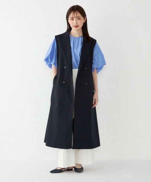 SHIPS for women/シップスウィメン SHIPS Colors:〈手洗い可能〉トレンチ 2WAY ジレ ワンピース ネイビー ONE SIZE SHIPS for women/シップスウィメン SHIPS Colors:〈手洗い可能〉トレンチ 2WAY ジレ ワンピース ネイビー ONE SIZE