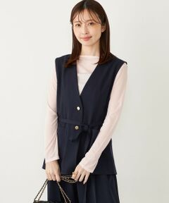 SHIPS / シップス ベスト | SHIPS Colors:〈手洗い可能〉メランジ ベルテッド ジレ