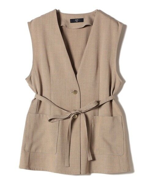 SHIPS / シップス ベスト | SHIPS Colors:〈手洗い可能〉メランジ ベルテッド ジレ | 詳細1