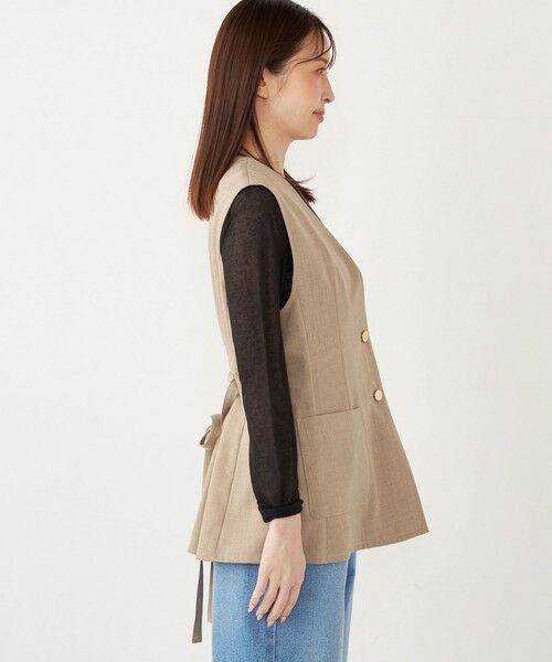 SHIPS / シップス ベスト | SHIPS Colors:〈手洗い可能〉メランジ ベルテッド ジレ | 詳細6